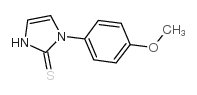 1-(4-甲氧基苯基)咪唑啉-2-硫酮结构式