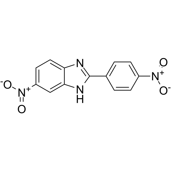 6-nitro-2-(4-nitrophenyl)-1H-benzimidazole Structure