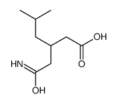 (3S)-3-(2-amino-2-oxoethyl)-5-methylhexanoic acid Structure