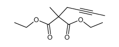 diethyl 2-(but-2-yn-1-yl)-2-methylmalonate Structure