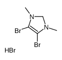 4,5-dibromo-1,3-dimethyl-1,2-dihydroimidazol-1-ium,bromide Structure