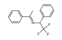 (R,E)-1-phenyl-N-(2,2,2-trifluoro-1-phenylethyl)ethan-1-imine Structure