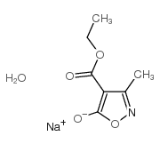 5-羟基-3-甲基-4-异噻唑羧酸乙酯钠盐水合物结构式
