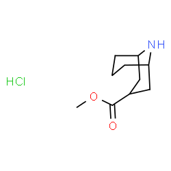外-9-氮杂双环[3.3.1]壬烷-3-羧酸甲酯盐酸盐结构式