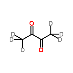 2,3-(2H6)Butanedione Structure