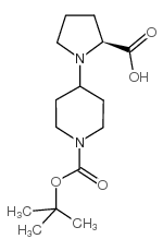 l-n-[(4'-boc)piperidino]proline Structure