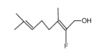 (Z)-3,7-dimethyl-2-fluoroocta-2,6-dien-1-ol Structure