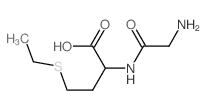 2-[(2-aminoacetyl)amino]-4-ethylsulfanylbutanoic acid结构式