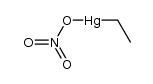 ethylmercury (1+), nitrate结构式
