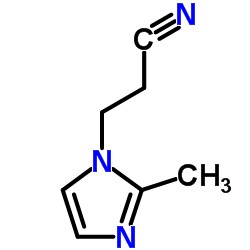 1-氰乙基-2-甲基咪唑结构式