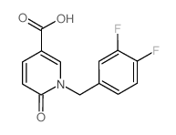 1-(2,4-DICHLOROBENZYL)-6-OXO-1,6-DIHYDRO-3-PYRIDINECARBOXYLIC ACID结构式
