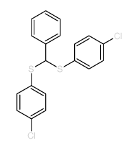Benzene,1,1'-[(phenylmethylene)bis(thio)]bis[4-chloro- Structure