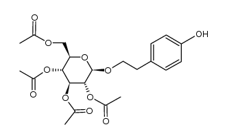 4-hydroxyphenyl-2-ethyl 2,3,4,6-tetra-O-acetyl-β-D-glucoside结构式