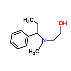 2-[Methyl(1-phenylpropyl)amino]ethanol Structure