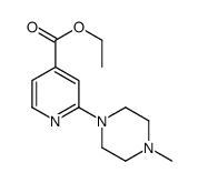 2-(4-甲基-1-哌嗪)-吡啶-4-羧酸乙酯结构式