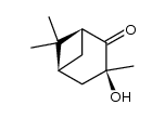 2α-hydroxy-2,6,6-trimethylbicyclo[3.1.1]heptan-3-one结构式