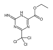 ethyl 4-amino-6-(trichloromethyl)-1,3,5-triazine-2-carboxylate Structure