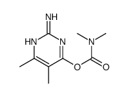 (2-amino-5,6-dimethylpyrimidin-4-yl) N,N-dimethylcarbamate结构式