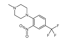 1-Methyl-4-[2-nitro-4-(trifluoromethyl)phenyl]piperazine Structure