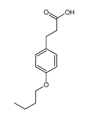 3-(4-Butoxyphenyl)propanoic acid Structure