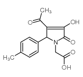 (3-乙酰基-4-羟基-5-氧代-2-对甲苯-2,5-二氢-吡咯-1-基)-乙酸结构式
