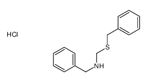 N-(benzylsulfanylmethyl)-1-phenylmethanamine,hydrochloride结构式