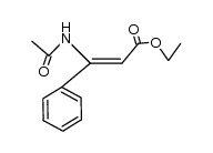 ethyl (Z)-β-phenyl-β-(acetylamino)acrylate Structure