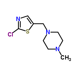 1-[(2-Chloro-1,3-thiazol-5-yl)methyl]-4-methylpiperazine结构式