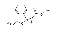 ethyl 2-(2-propen-1-yloxy)-2-phenylcyclopropanecarboxylate结构式