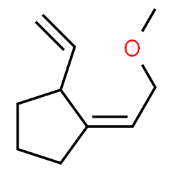 Cyclopentane, 1-ethenyl-2-(2-methoxyethylidene)- (9CI)结构式