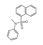 N-methyl-naphthalene-1-sulfonanilide结构式
