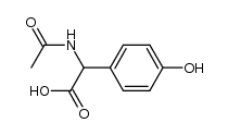 N-acetyl-(RS)-2-(4-hydroxyphenyl)glycine结构式