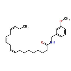 N-间氧基苄基-亚麻酸酰胺结构式