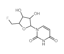 Uridine,5'-deoxy-5'-fluoro- Structure