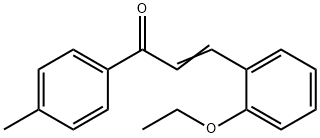 (2E)-3-(2-乙氧基苯基)-1-(4-甲基苯基)丙-2-烯-1-酮结构式