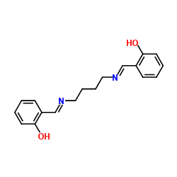 N,N'-双(亚水杨基)-1,4-丁烷二胺结构式
