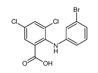 2-(3-bromoanilino)-3,5-dichlorobenzoic acid Structure