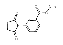 3-(2,5-二氧代-2,5-二氢-1-吡咯)-苯甲酸甲酯结构式