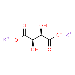 [R-(R*,R*)]-tartaric acid, potassium salt Structure