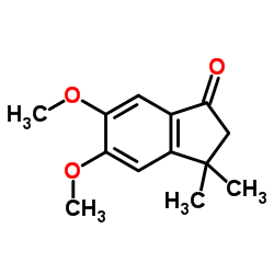 5,6-Dimethoxy-3,3-dimethyl-1-indanone Structure