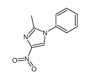 2-methyl-4-nitro-1-phenylimidazole Structure