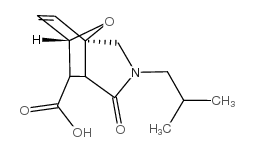 3-Isobutyl-4-oxo-10-oxa-3-aza-tricyclo[5.2.1.0*1,5*]dec-8-ene-6-carboxylic acid Structure