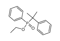 (1-methyl-1-phenylethyl)(phenyl)phosphinic acid ethyl ester Structure