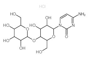 Cytosine, 1-(4-O-b-D-galactopyranosyl-b-D-glucopyranosyl)-,monohydrochloride (8CI)结构式