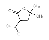 5,5-dimethyl-2-oxo-oxolane-3-carboxylic acid结构式