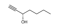 (S)-(-)-1-heptyn-3-ol结构式