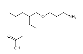 3-[(2-ethylhexyl)oxy]propylammonium acetate Structure