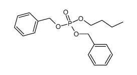 phosphoric acid dibenzyl ester-butyl ester Structure