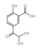 5-(二羟基乙酰基)-2-羟基苯甲酸结构式