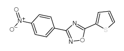 3-(4-硝基苯基)-5-(噻吩-2-基)-1,2,4-恶二唑结构式